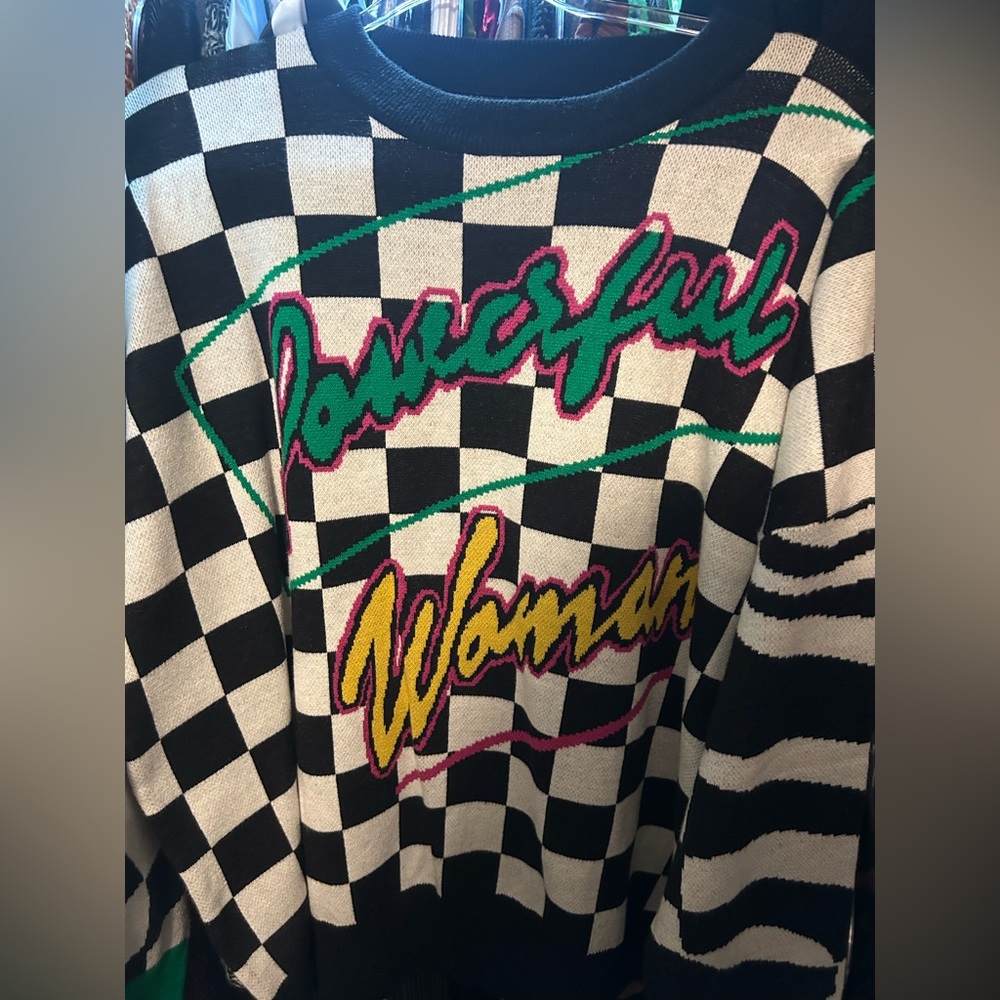 Powerful Woman Oversized Knit in Grand Prix